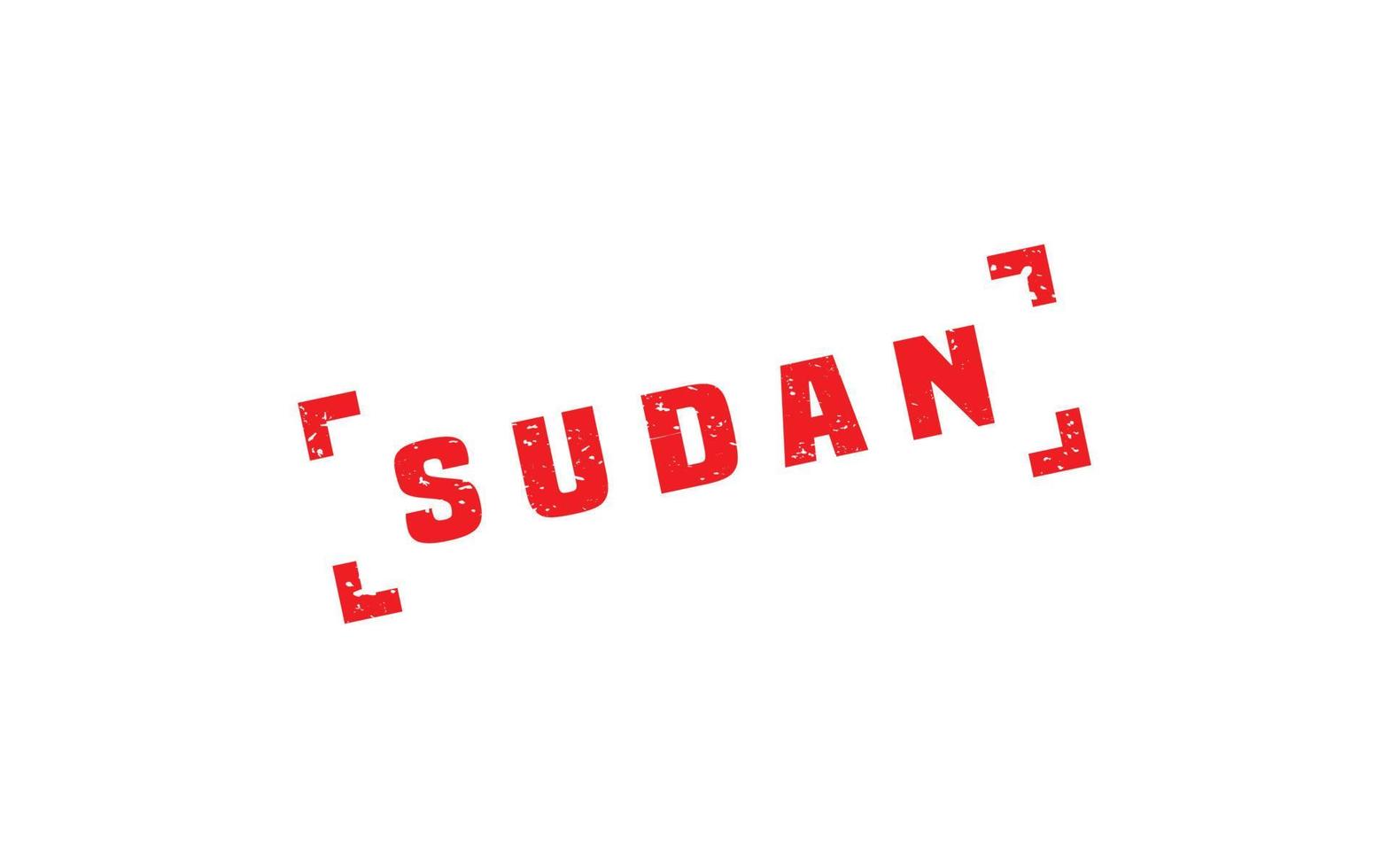 SUDAN stamp rubber with grunge style on white background vector