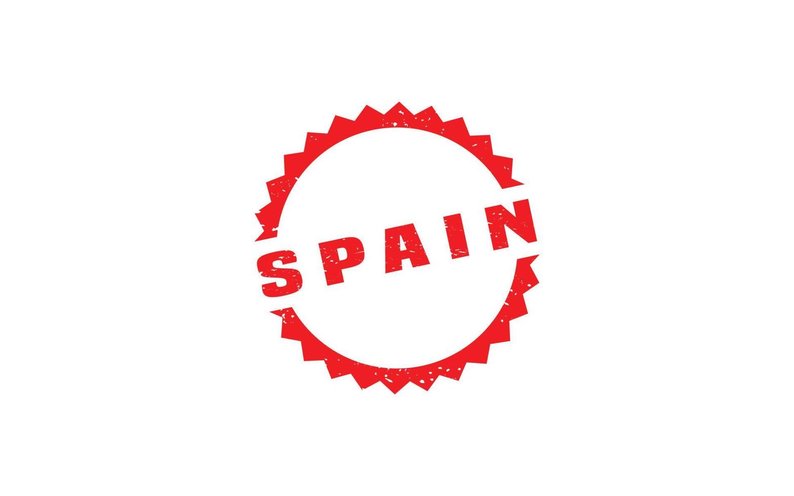 SPAIN stamp rubber with grunge style on white background vector
