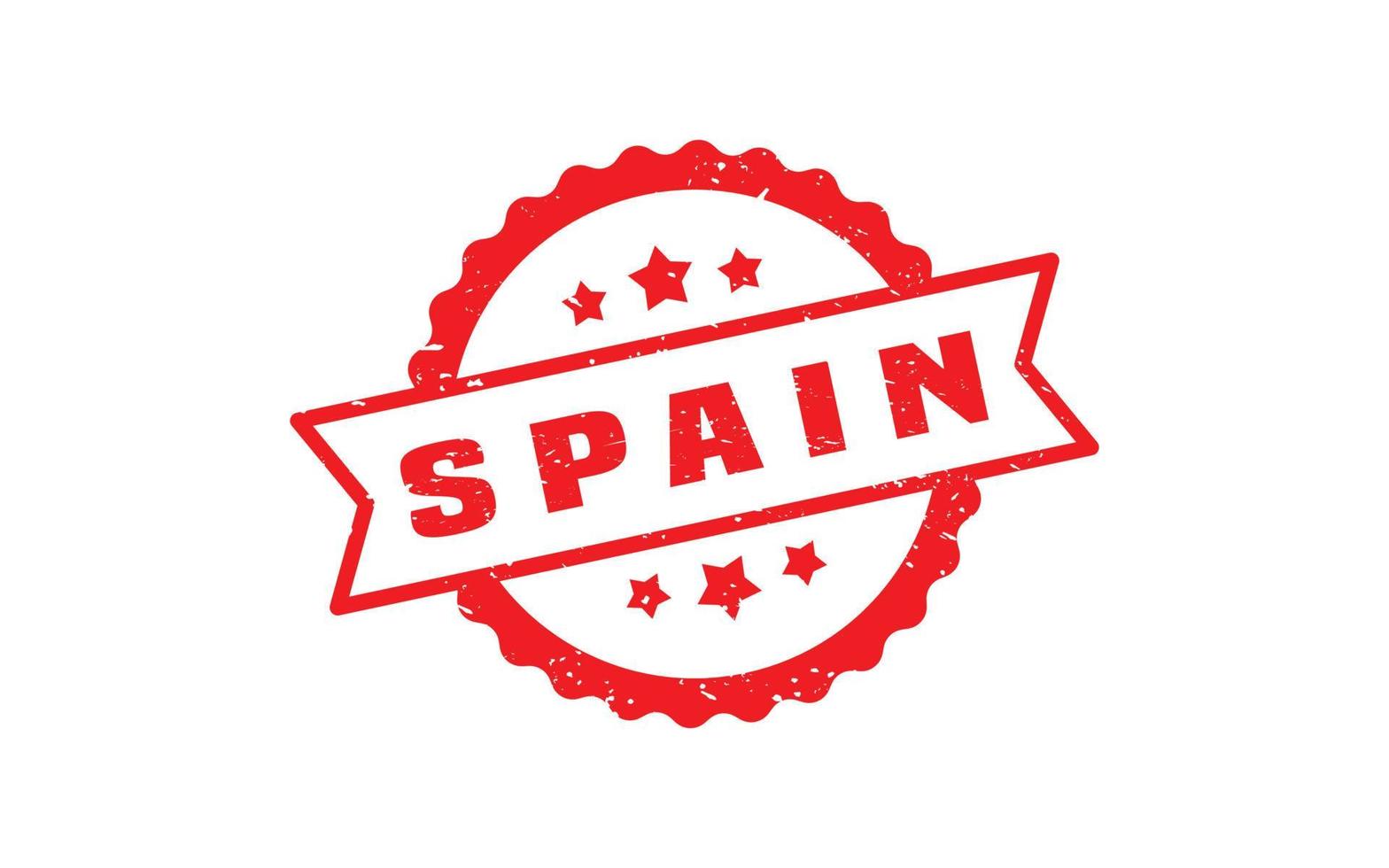 España sello caucho con grunge estilo en blanco antecedentes vector