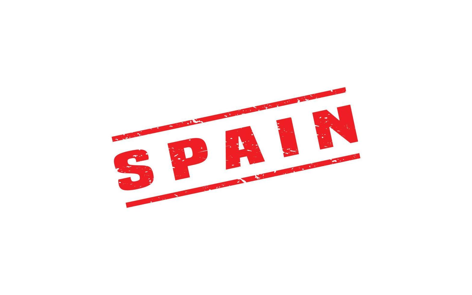 España sello caucho con grunge estilo en blanco antecedentes vector