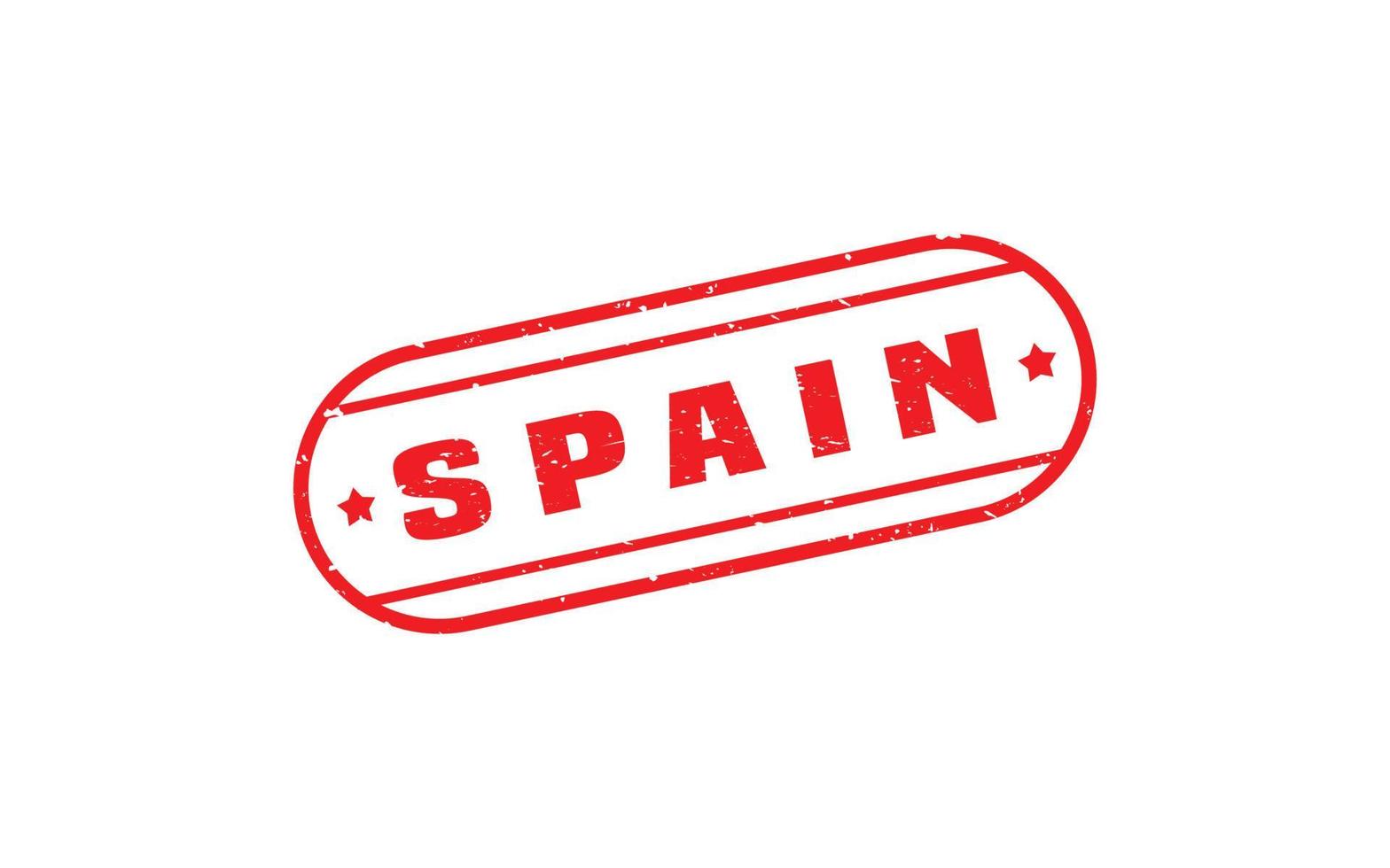 España sello caucho con grunge estilo en blanco antecedentes vector