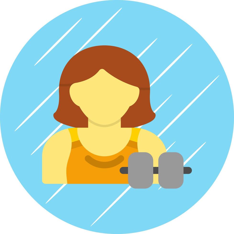 diseño de icono de vector de fitness de mujer