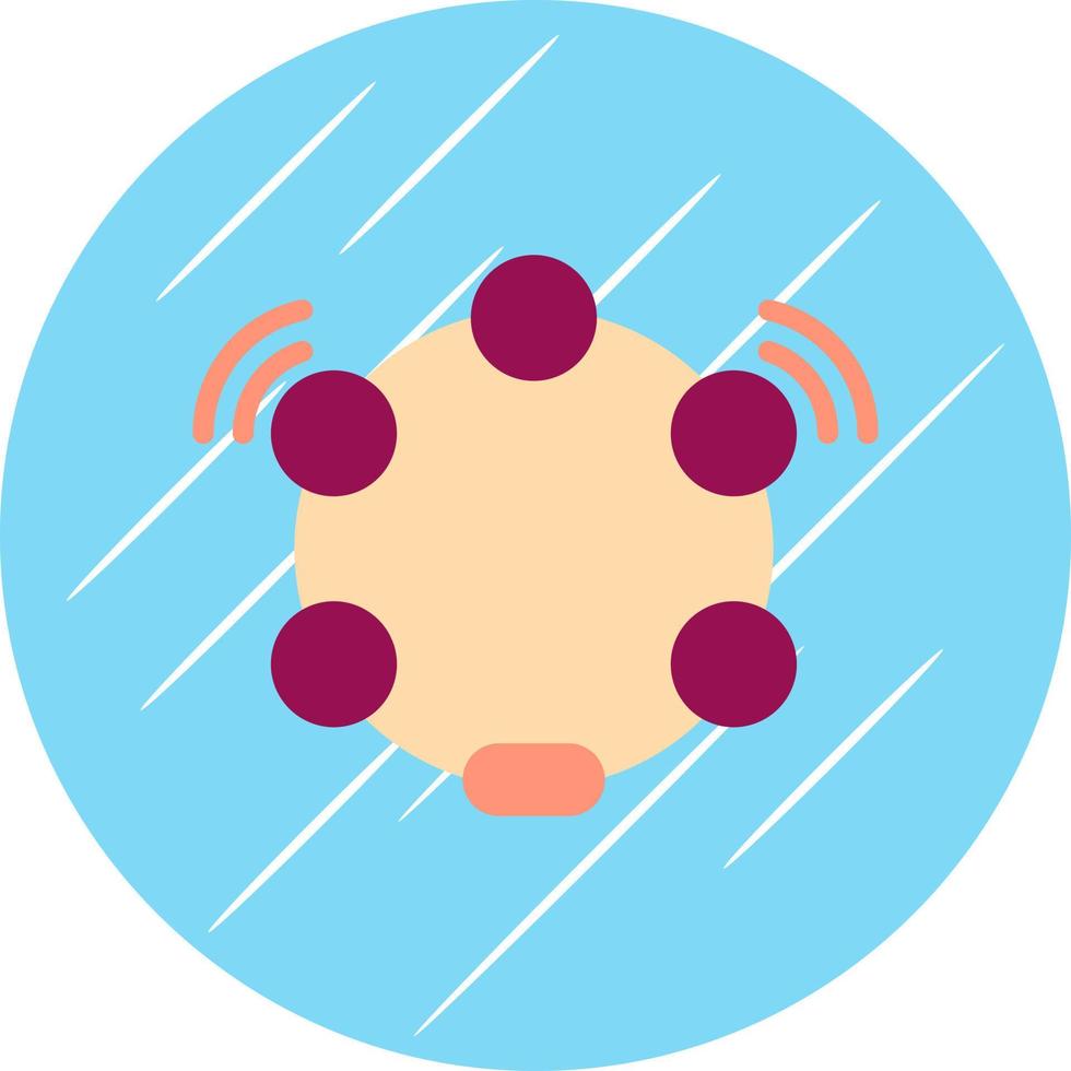 Tambourine Vector Icon Design