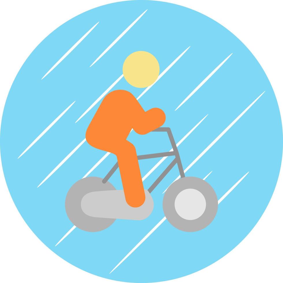 Cycling Person Vector Icon Design