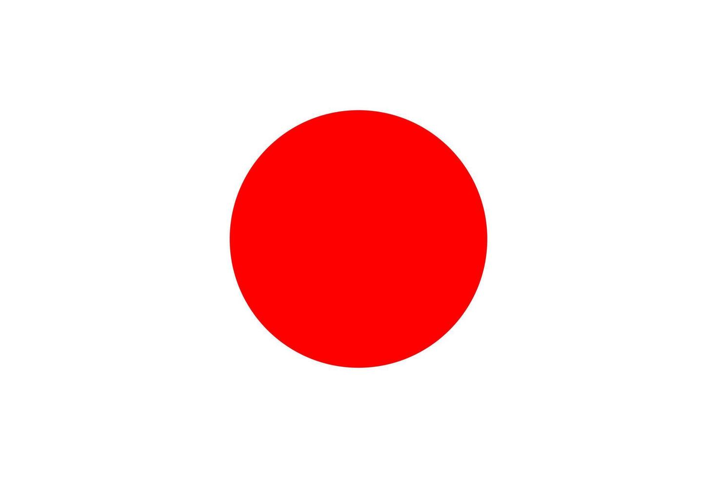 bandera de Japón, vector ilustración