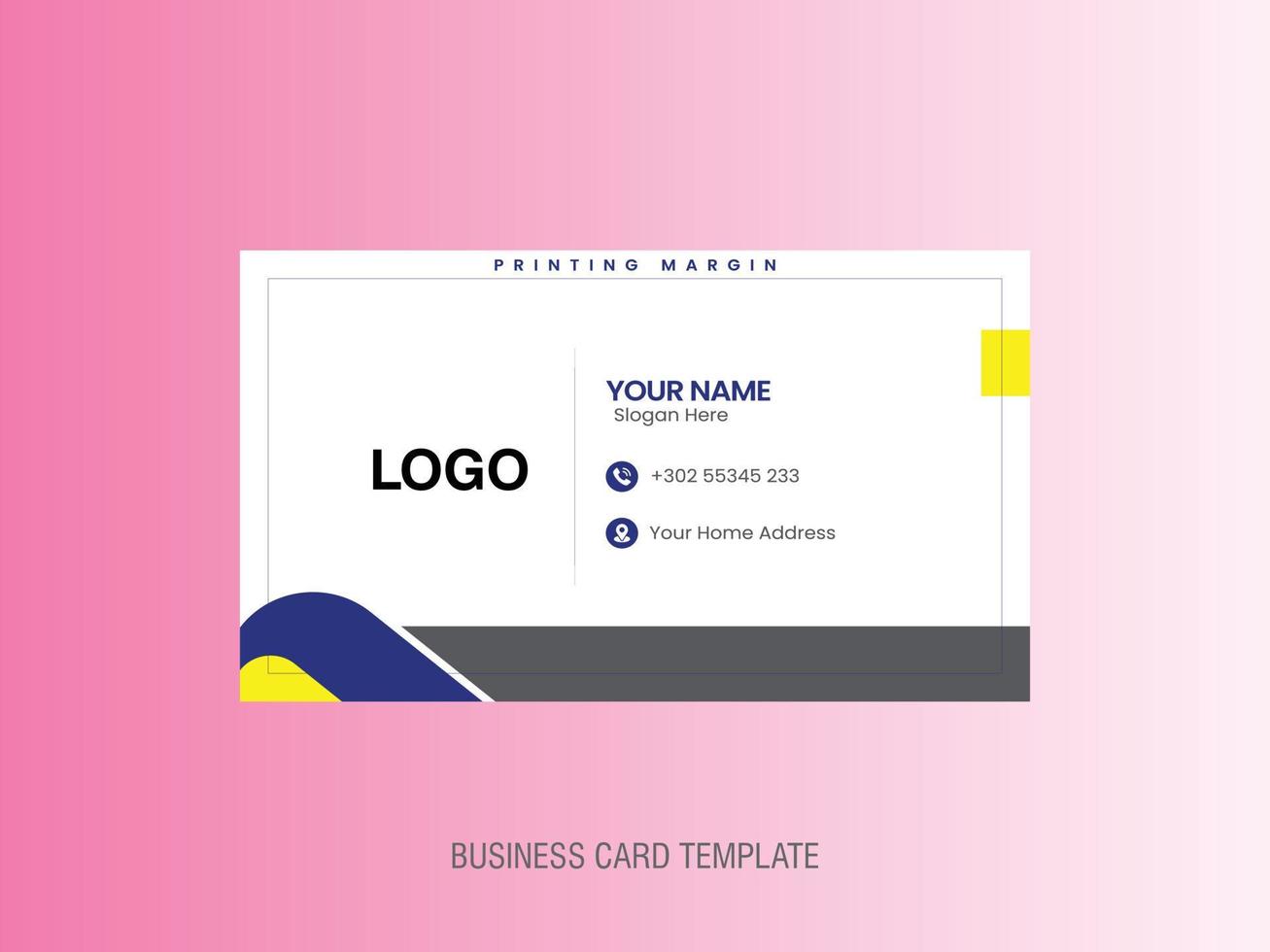 Professional Business Card Mockup vector