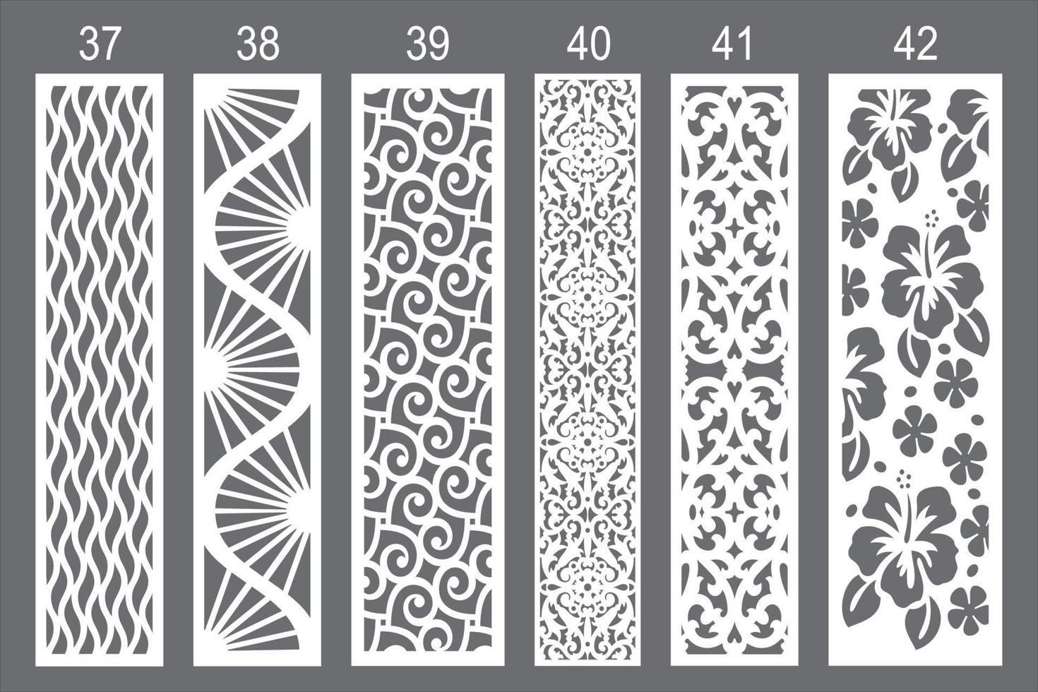 Jali design for laser cutting and cnc machine. vector