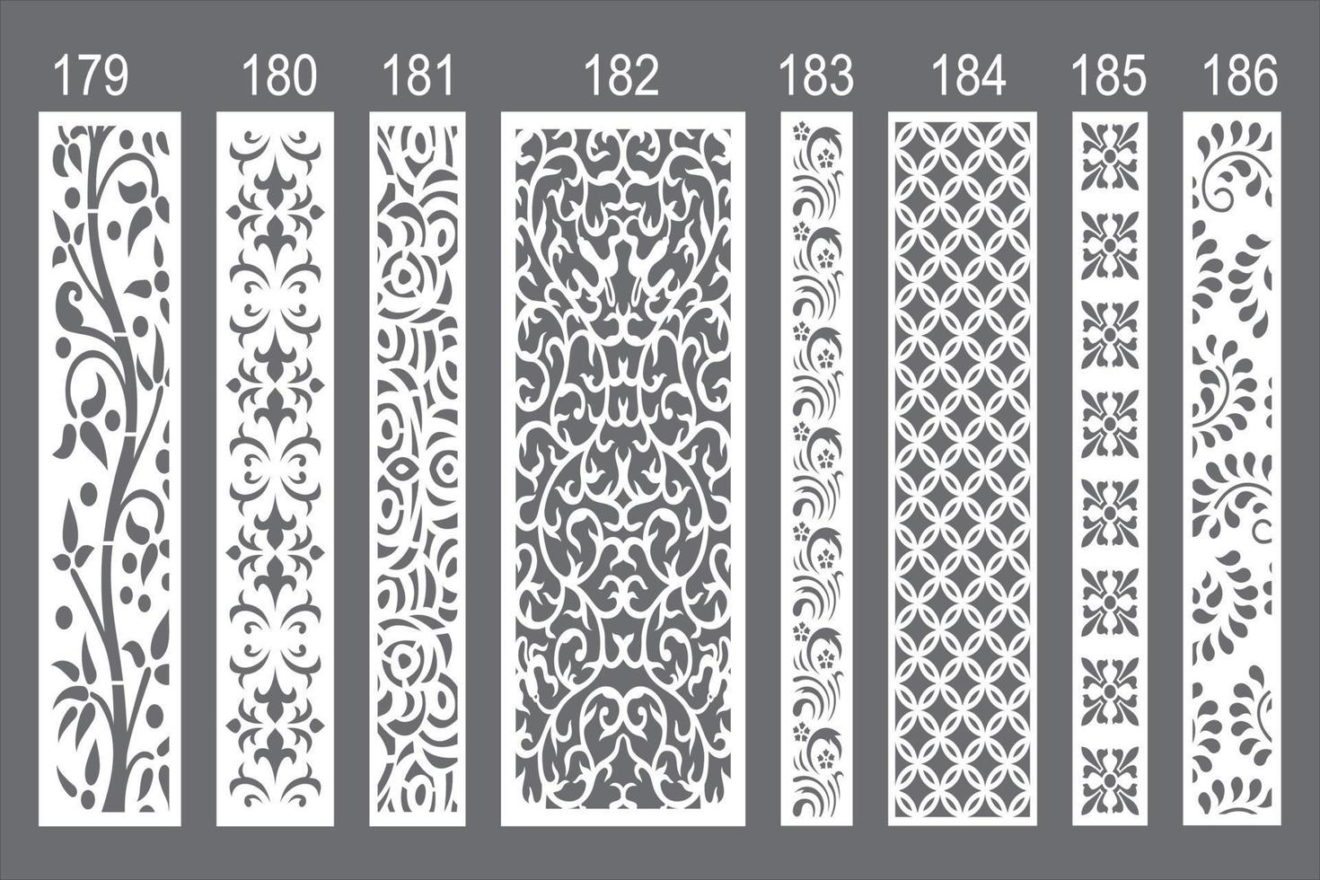 Jali design for laser cutting and cnc machine. vector