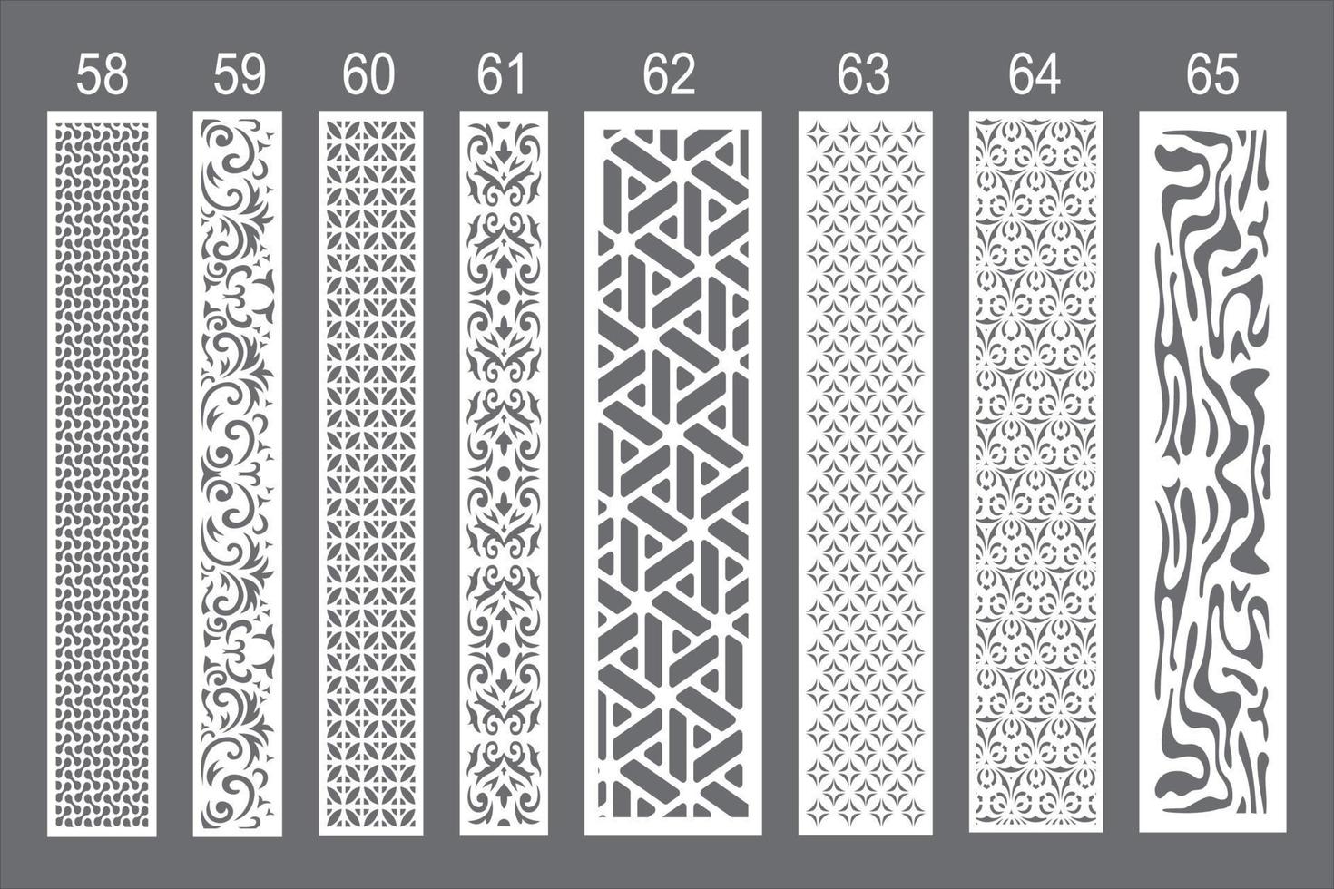 jali diseño para láser corte y cnc máquina. vector