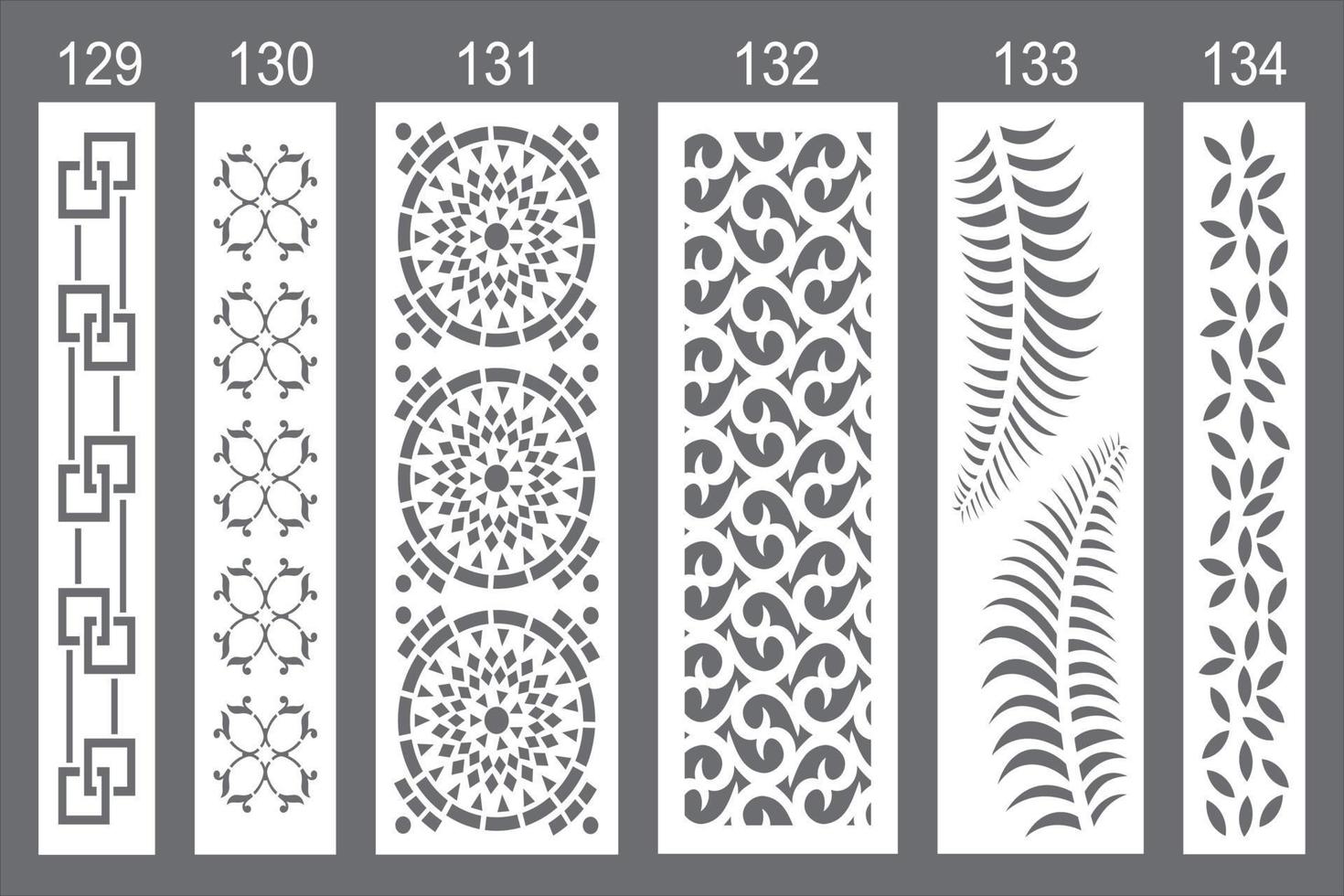 Jali design for laser cutting and cnc machine. vector
