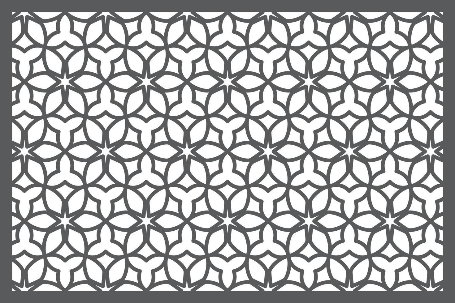 Jali Design for Graphic and Plywood, Partition, Cnc Router Design Foamsheet, Acrylic and CNC Machine Cutting, EPS File. vector