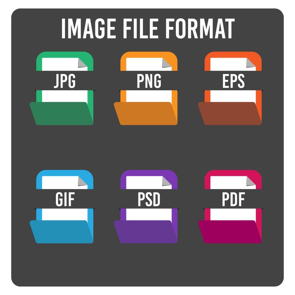 image file format icon vector