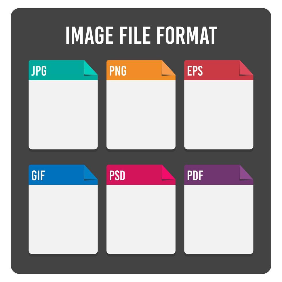 image file format icon vector