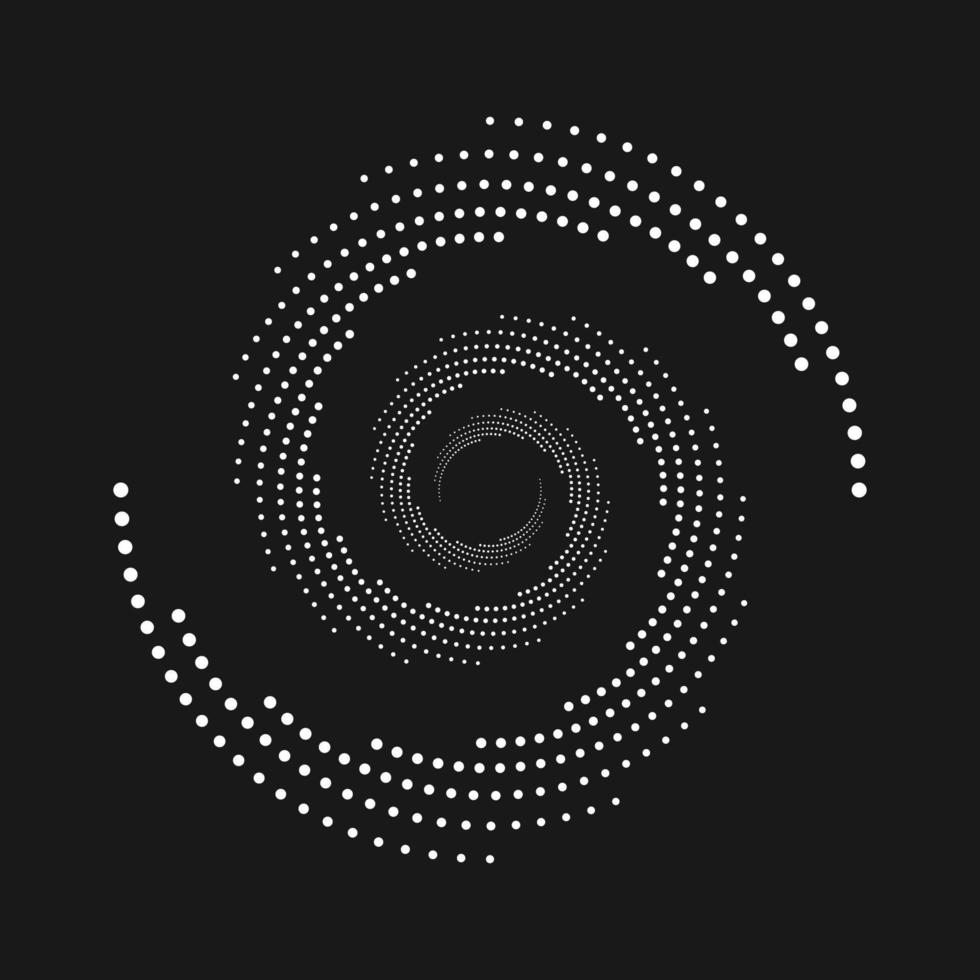 halftone circle abstract vector