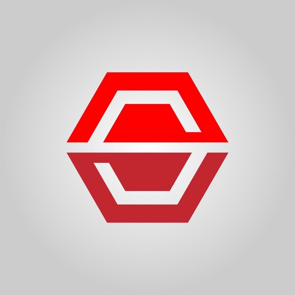 hexagon logo vector