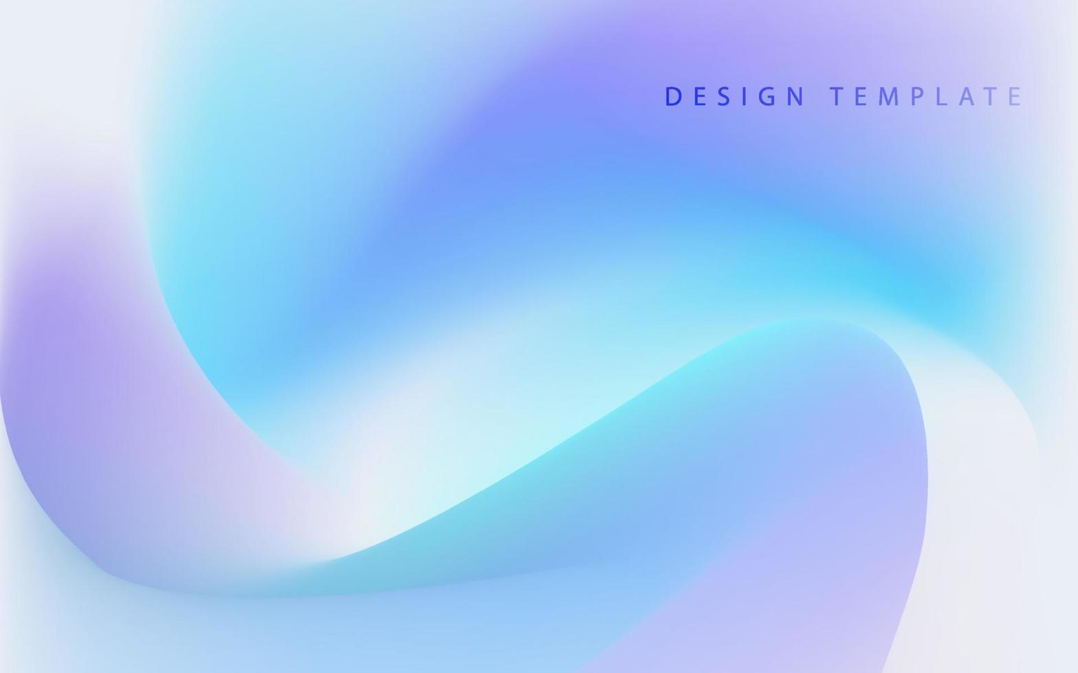 Abstract wavy liquid background. Gradient mesh. Blue saturated vivid color blend. Modern design template for posters, ad banners, brochures, flyers, covers, and websites. Vector illustration