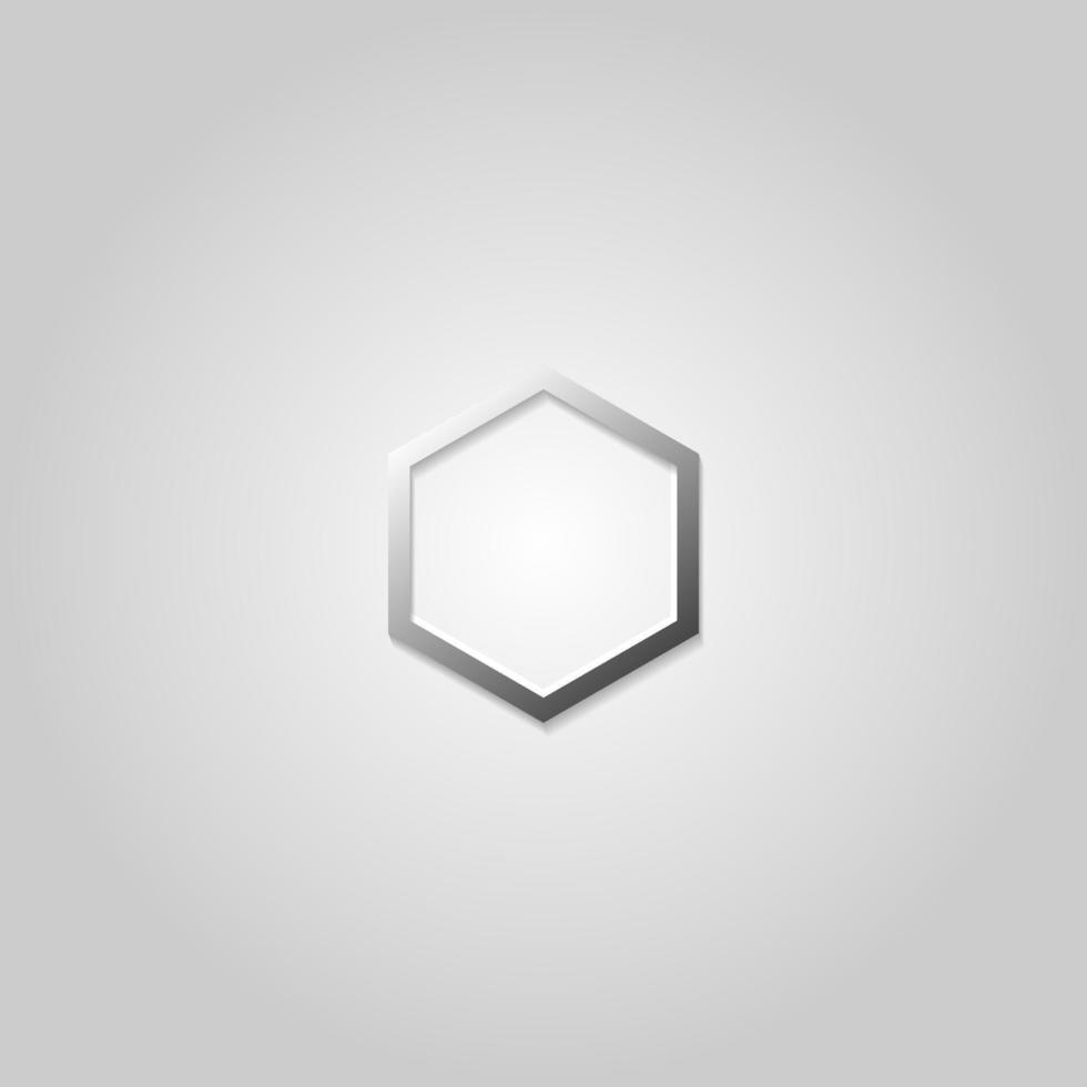 vector de logotipo hexagonal