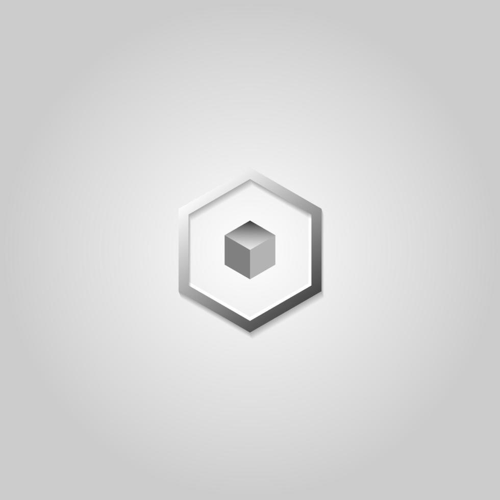 vector de logotipo hexagonal