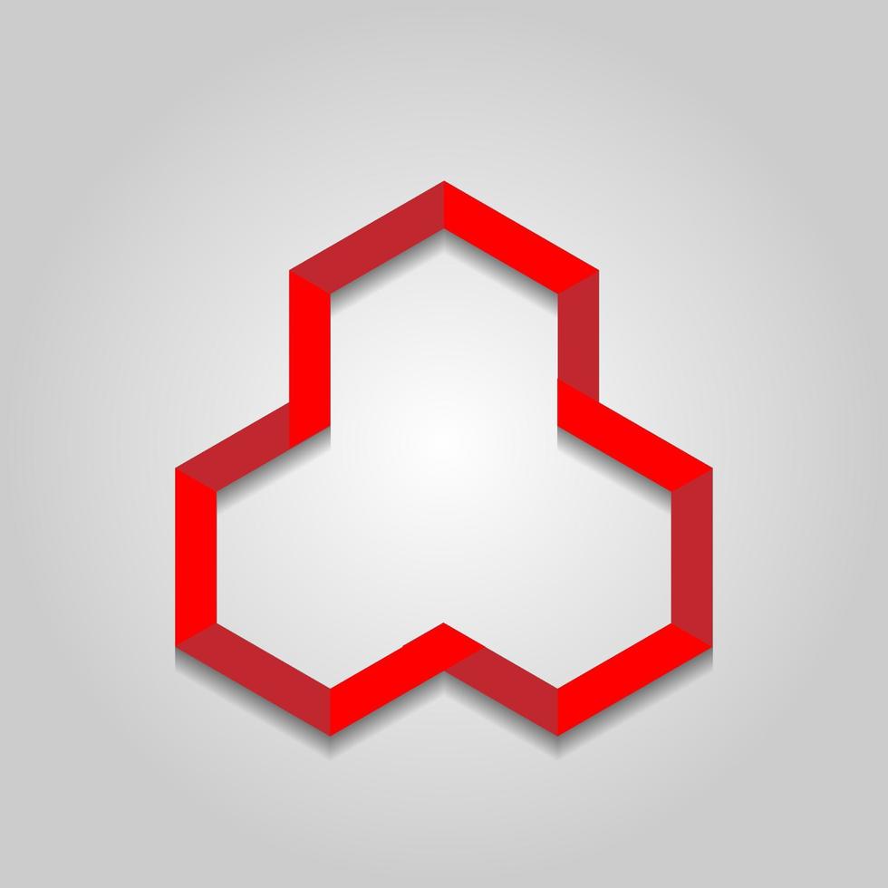 hexagon logo vector