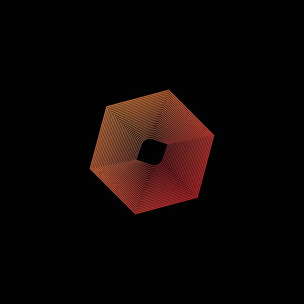 hexagon abstract vector