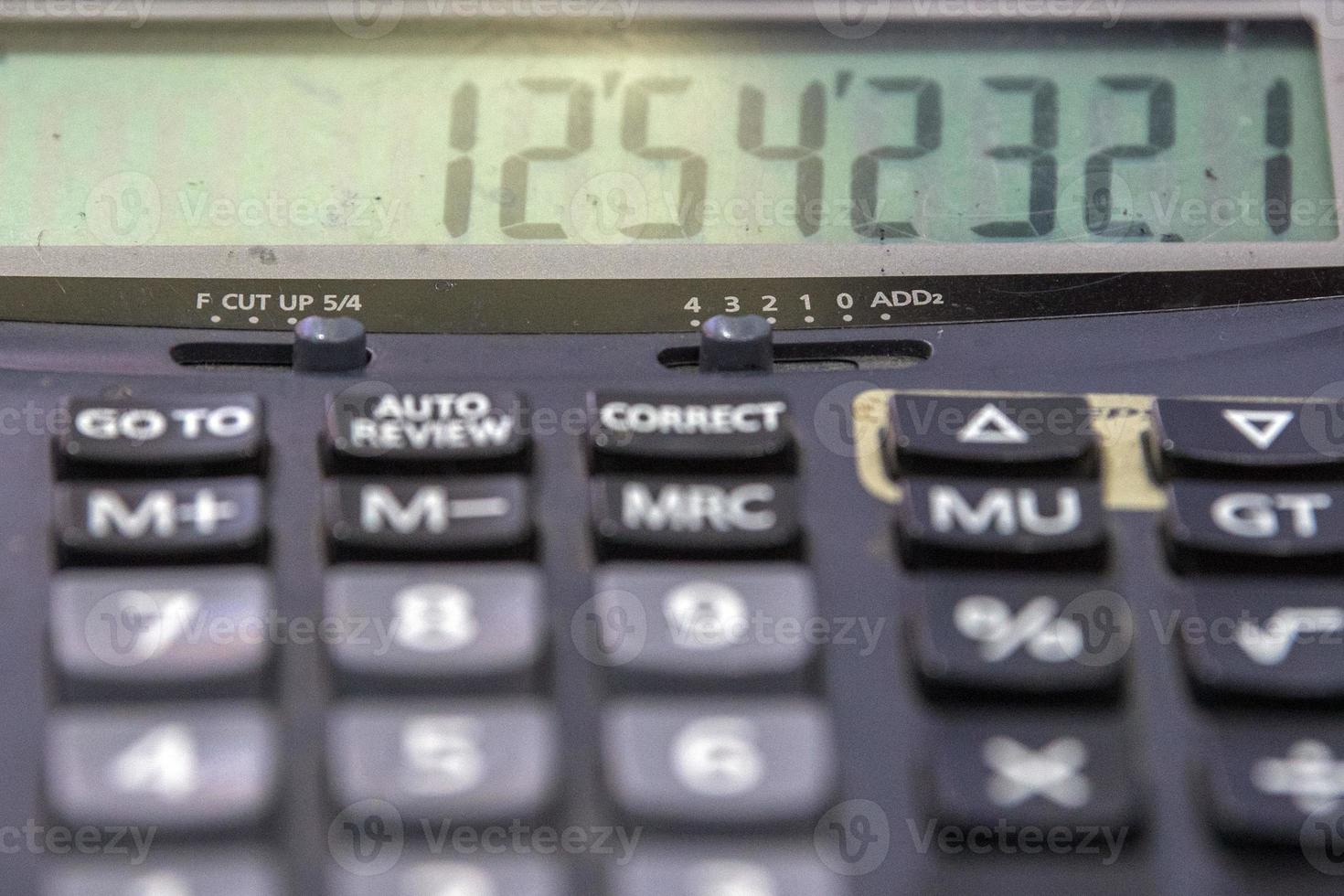 calculator detail close up macro photo