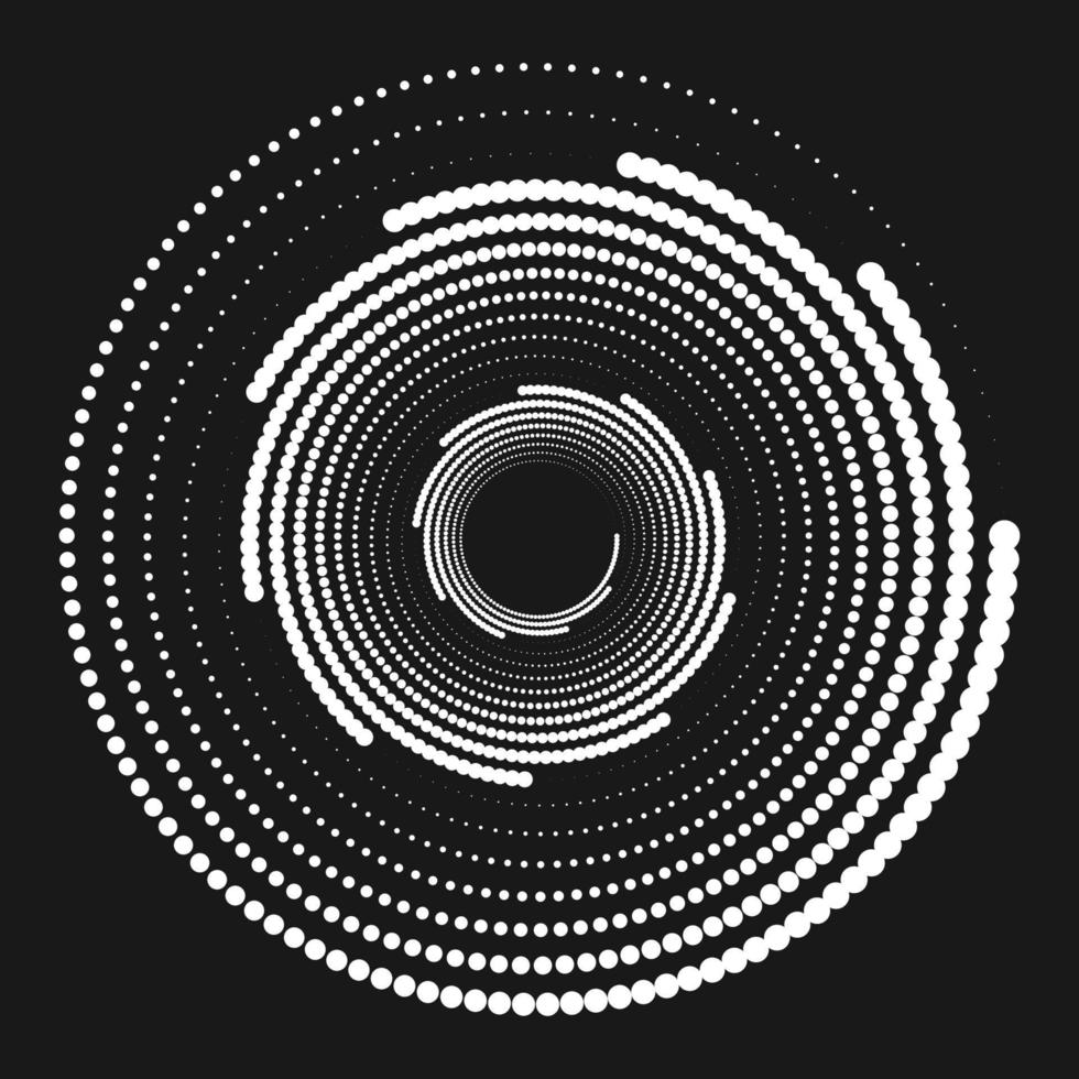 trama de semitonos circulo resumen vector