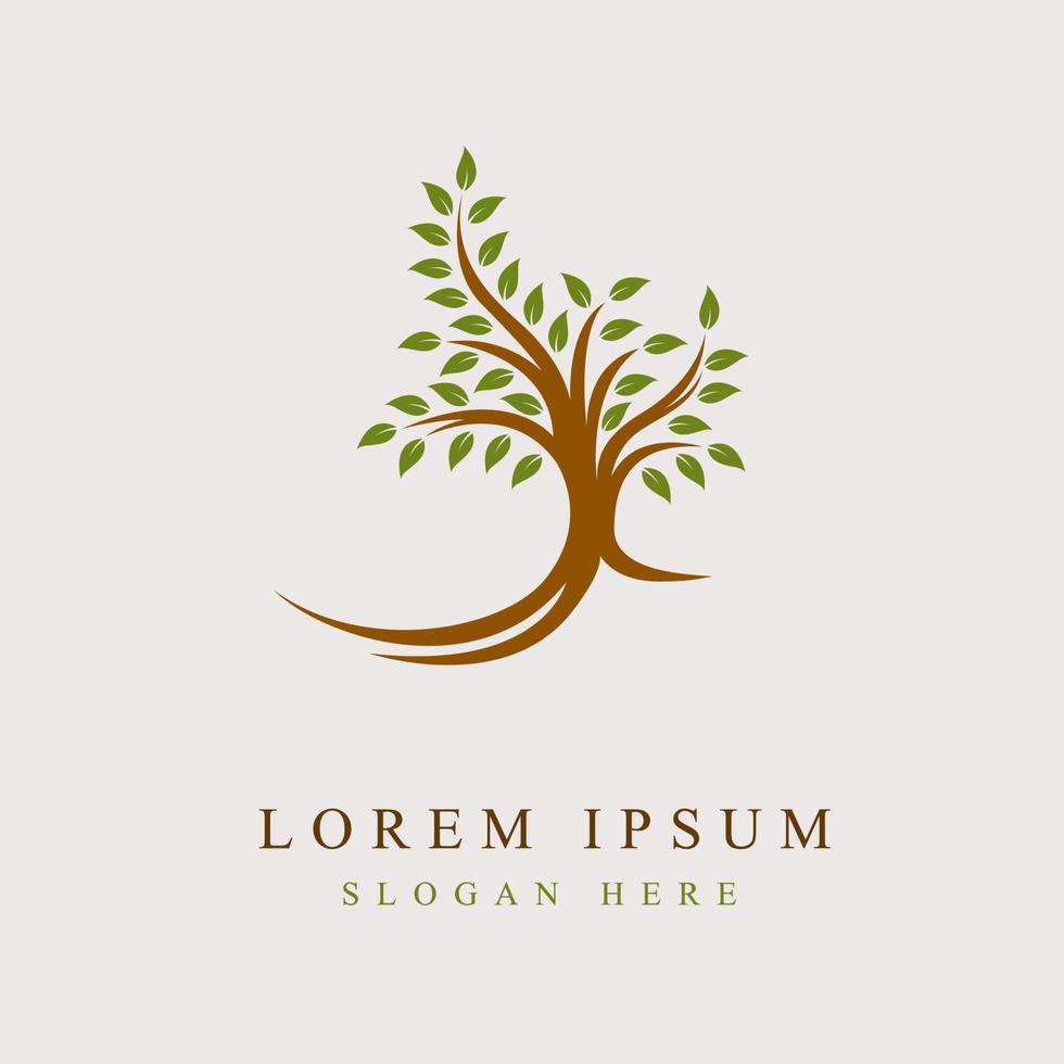 nature tree logo symbol illustration design vector