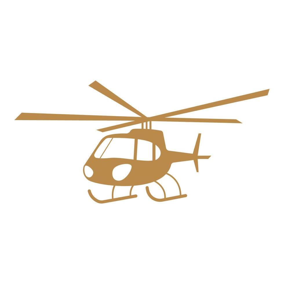 helicóptero icono logo diseño vector