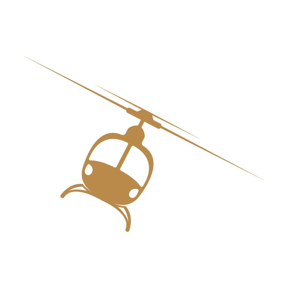 helicóptero icono logo diseño vector