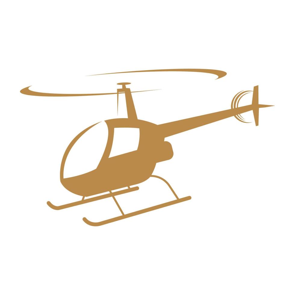 helicóptero icono logo diseño vector