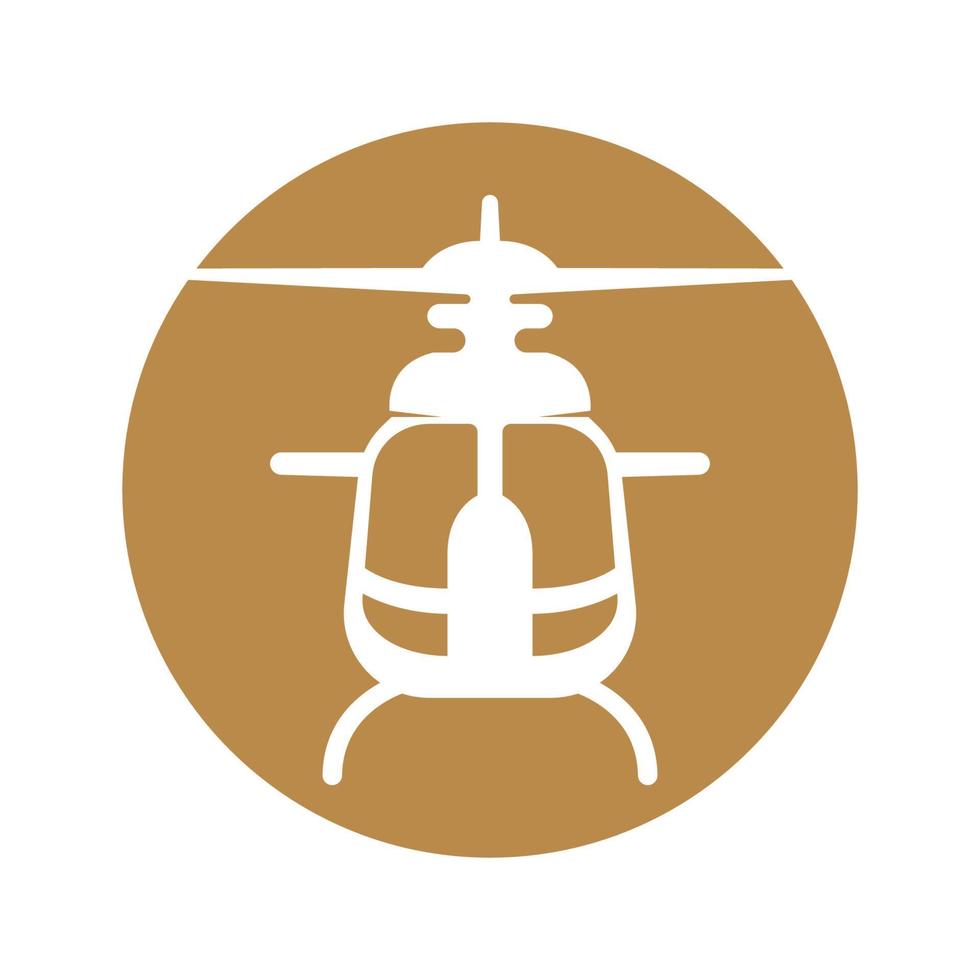 Helicopter icon logo design vector