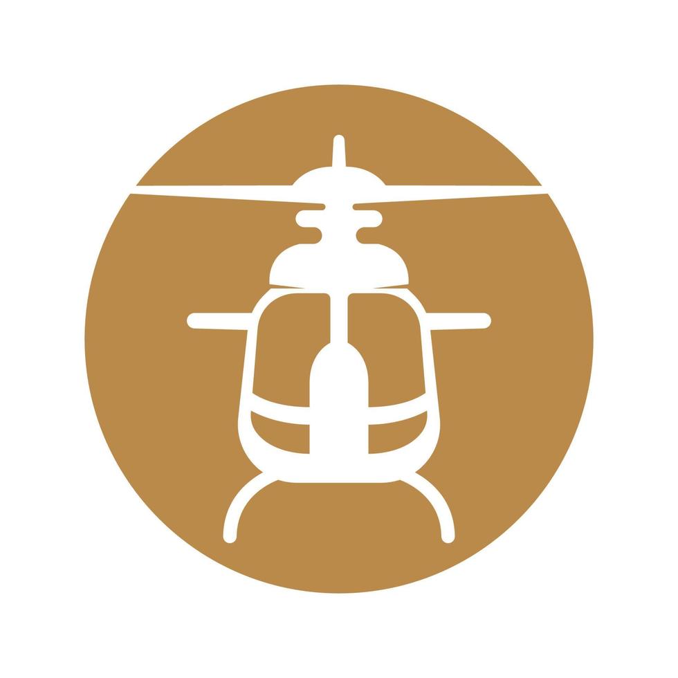 Helicopter icon logo design vector