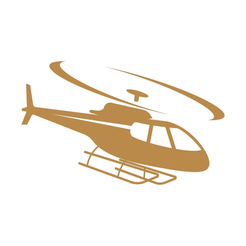 helicóptero icono logo diseño vector