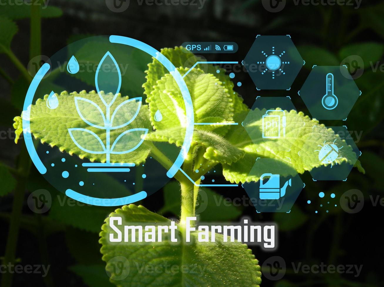 concept smart farming technology management photo