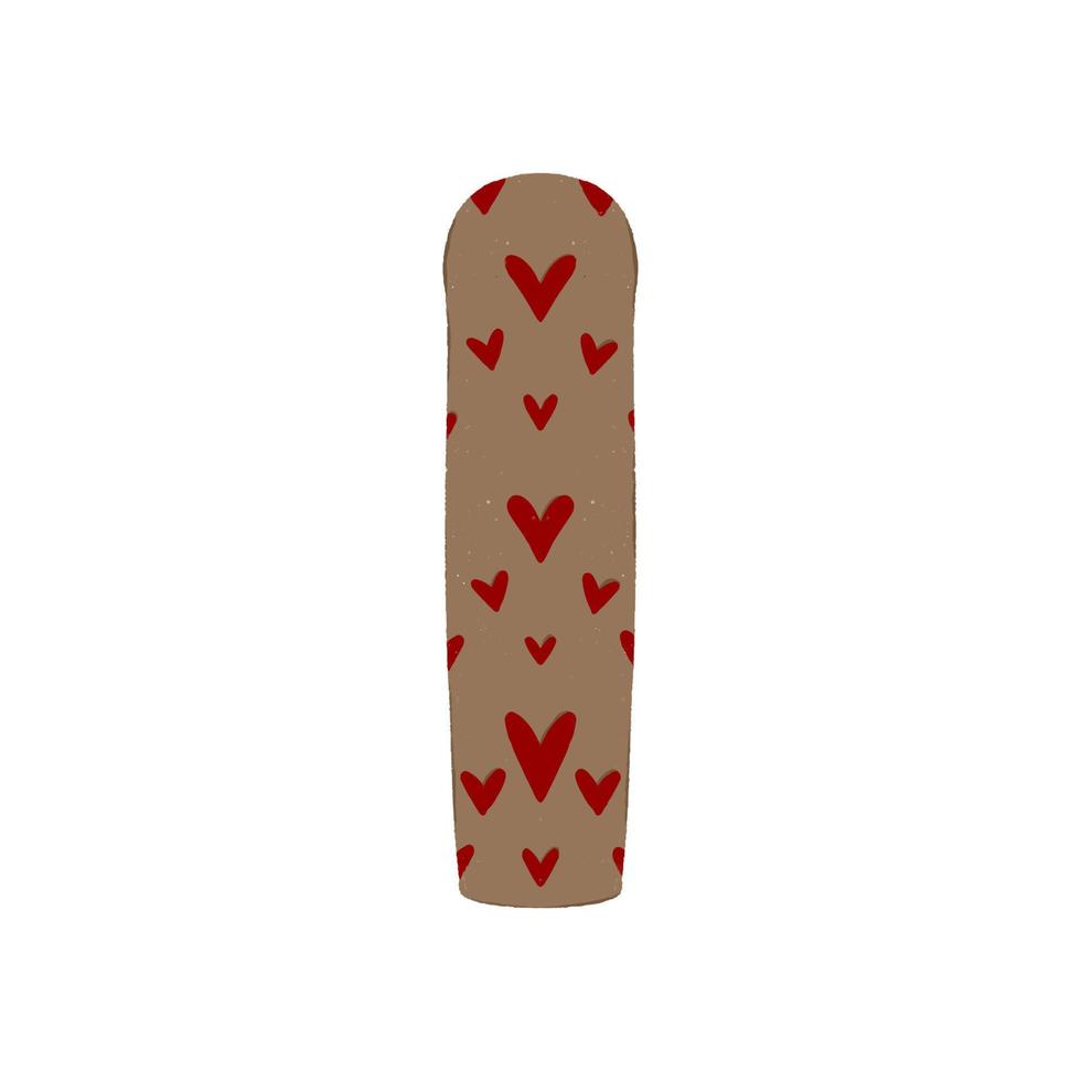 Tampon for feminine hygiene, menstruation, cotton vector