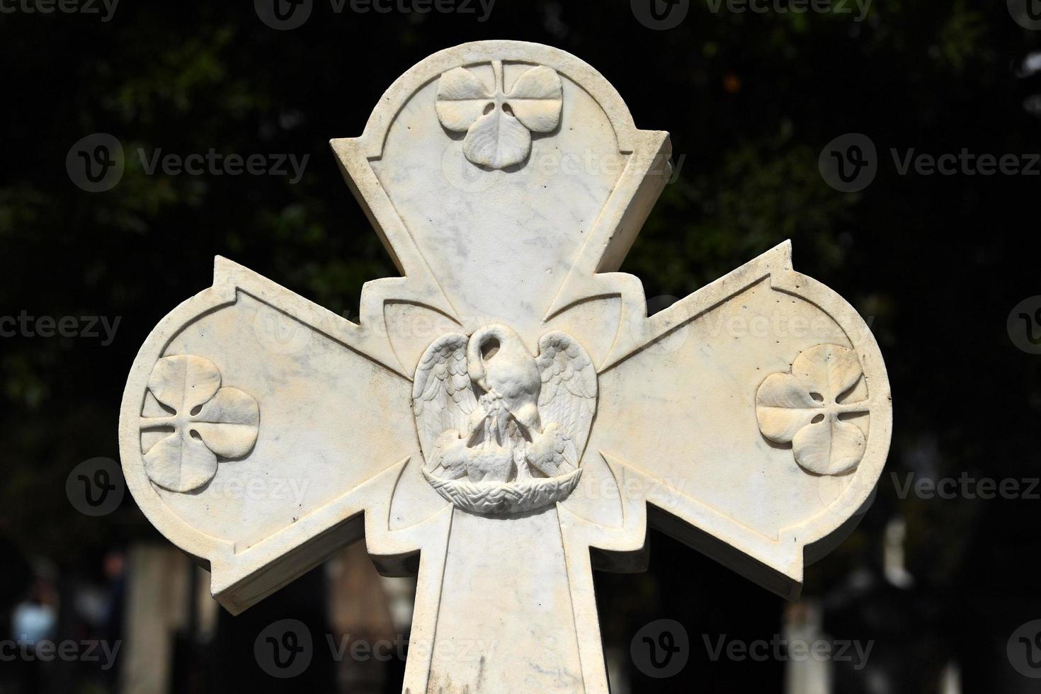 English Cemetery in Florence wonderful statues photo