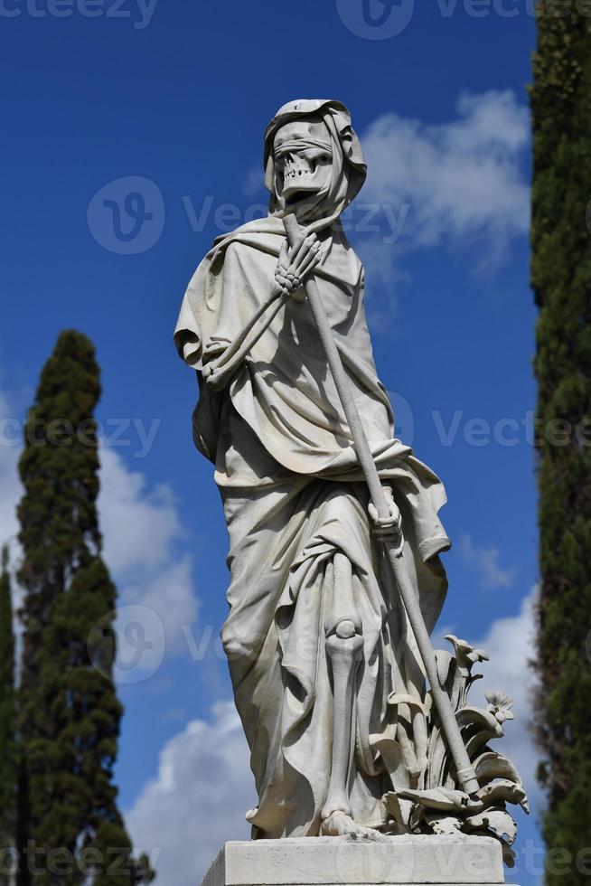 English Cemetery in Florence wonderful statues photo