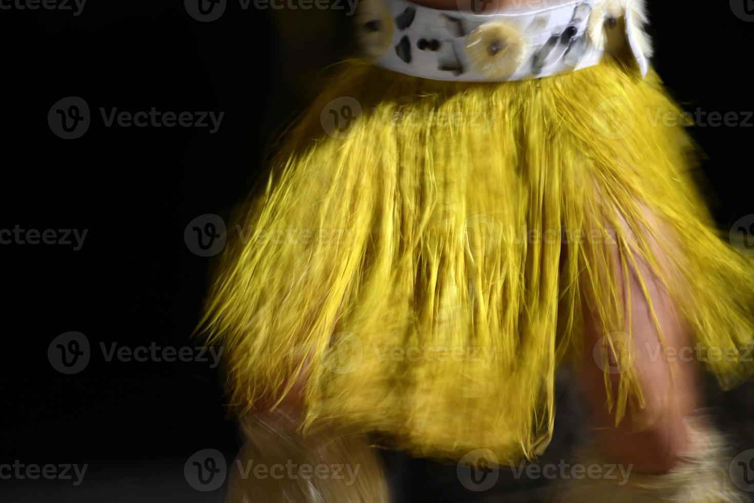 Polynesian dancer hula move effect photo