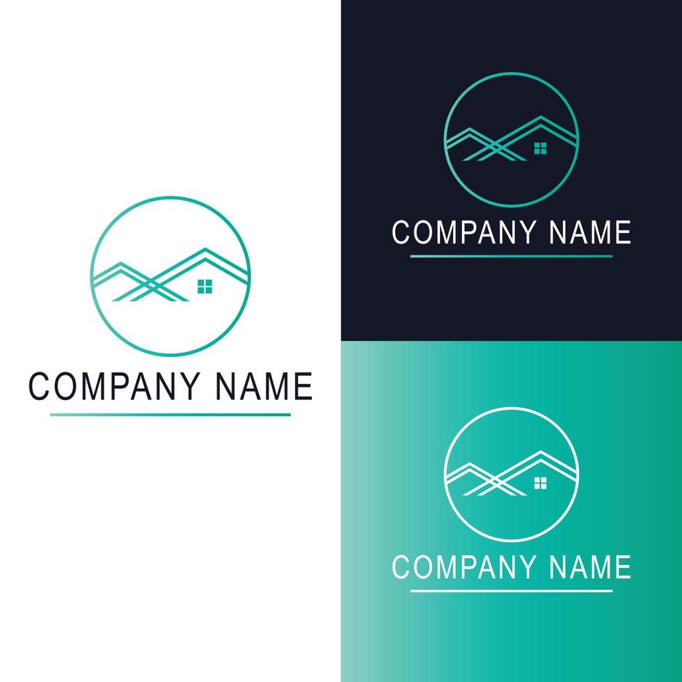 Houses logo template vector. Real estate business. House modern unique concept. Flat logo template. vector