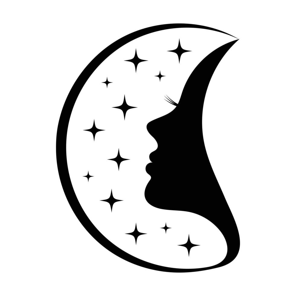 Woman face icon design. Beauty salon icon concept vector