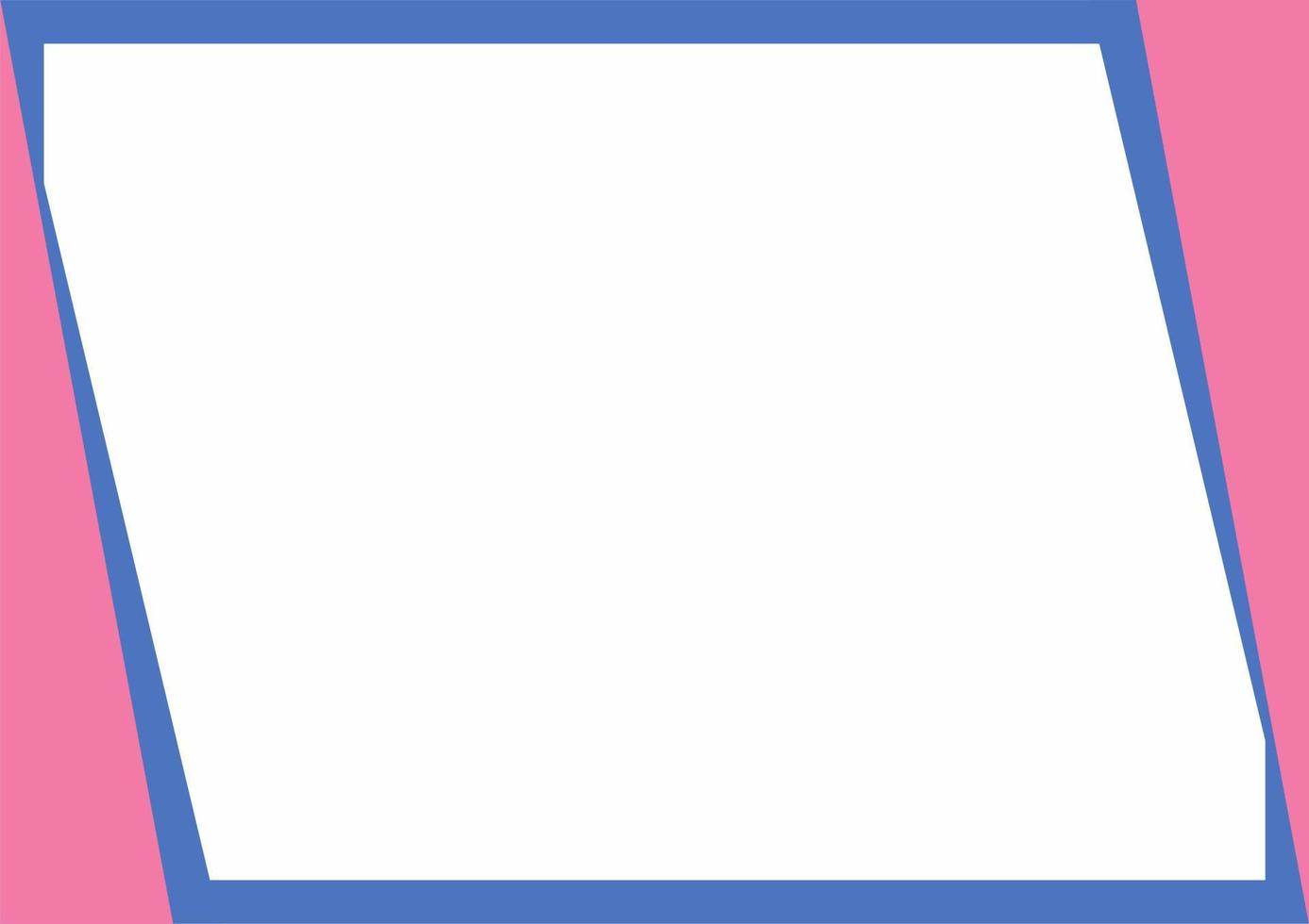 Pink, blue and white background color with stripe line shape. Suitable for social media post and web internet ads. Template layout. Frame, boarder for text, picture, advertisement. Empty space. vector