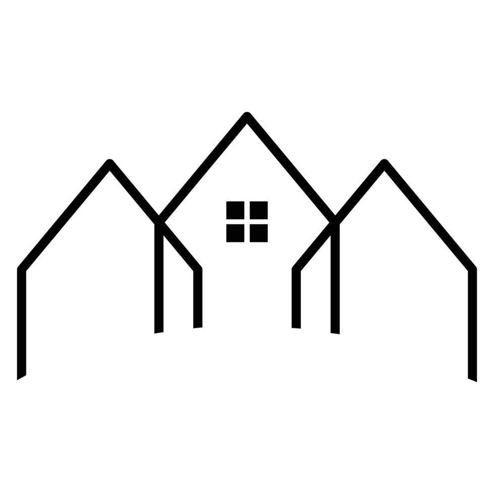 Houses icon. Real estate business. House modern unique concept. Flat icon. vector