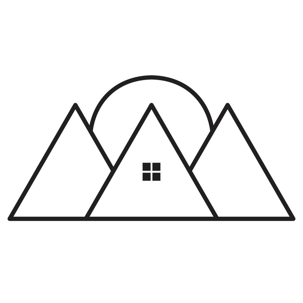 Houses icon. Real estate business. House modern unique concept. Flat icon. vector