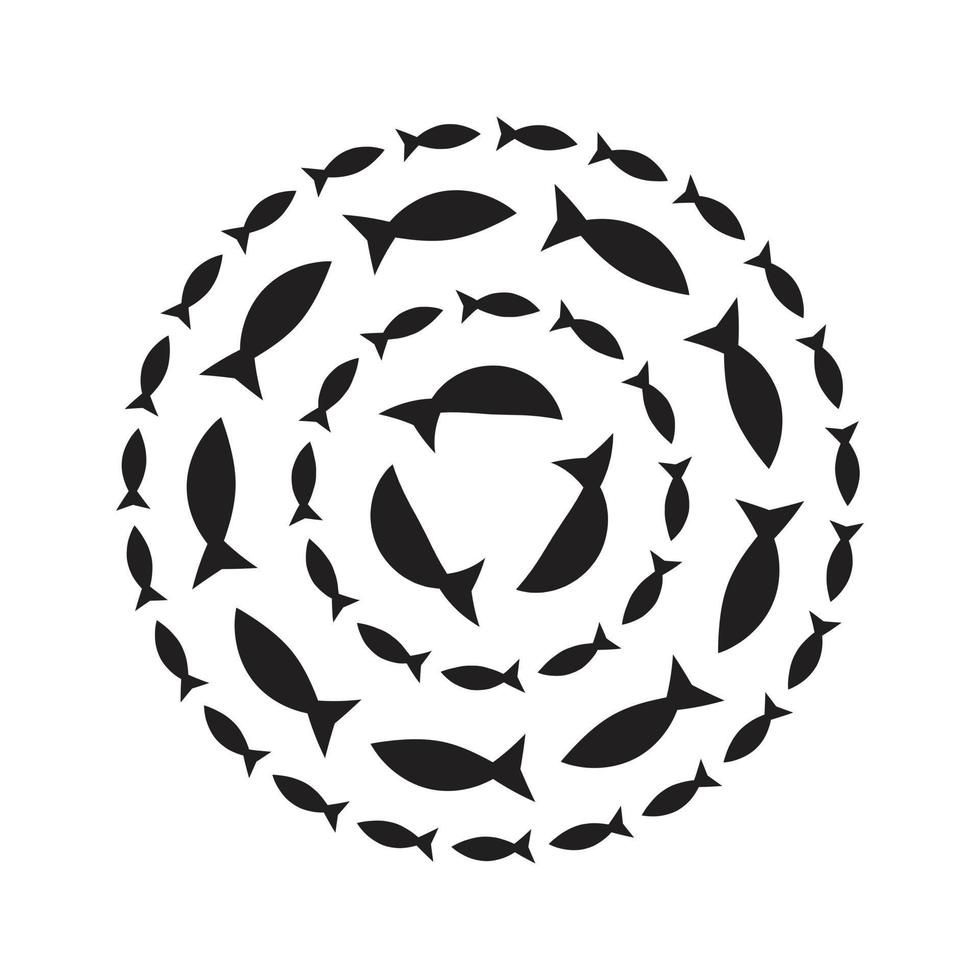 Fish icon. Flat fishes icon. vector