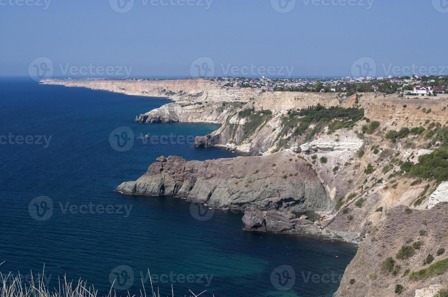 Sea view from the Cape Fiolent Ukraine, Crimea photo
