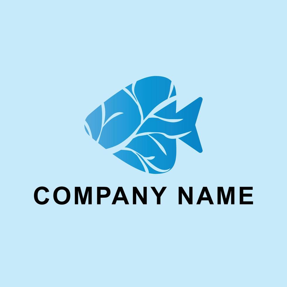 Fish logo design. Sea ocean sign logo template. vector