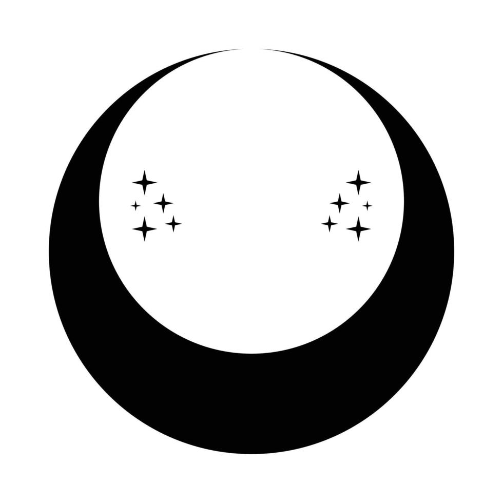 Crescent icon design. Bohemian icon design vector