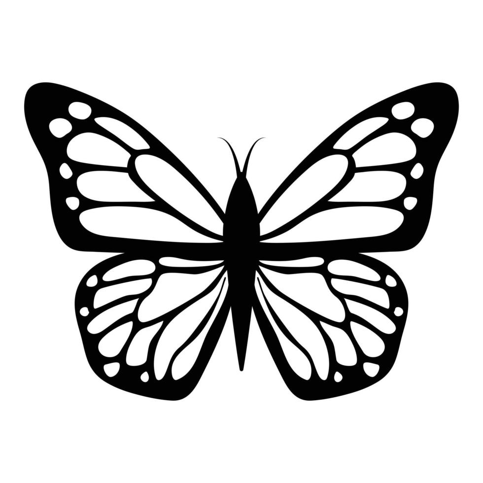 Butterfly icon with leaves. Monarch icon. vector