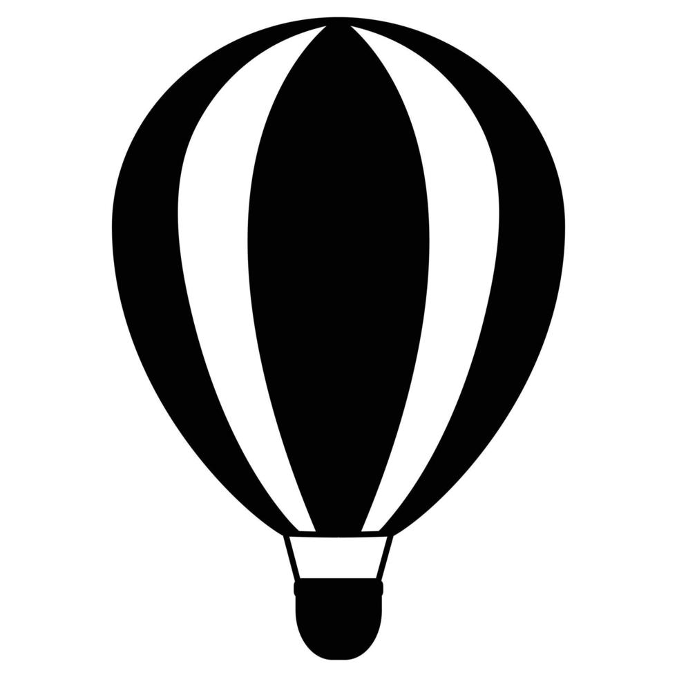 Air ballon vector icon. Transport flat icon