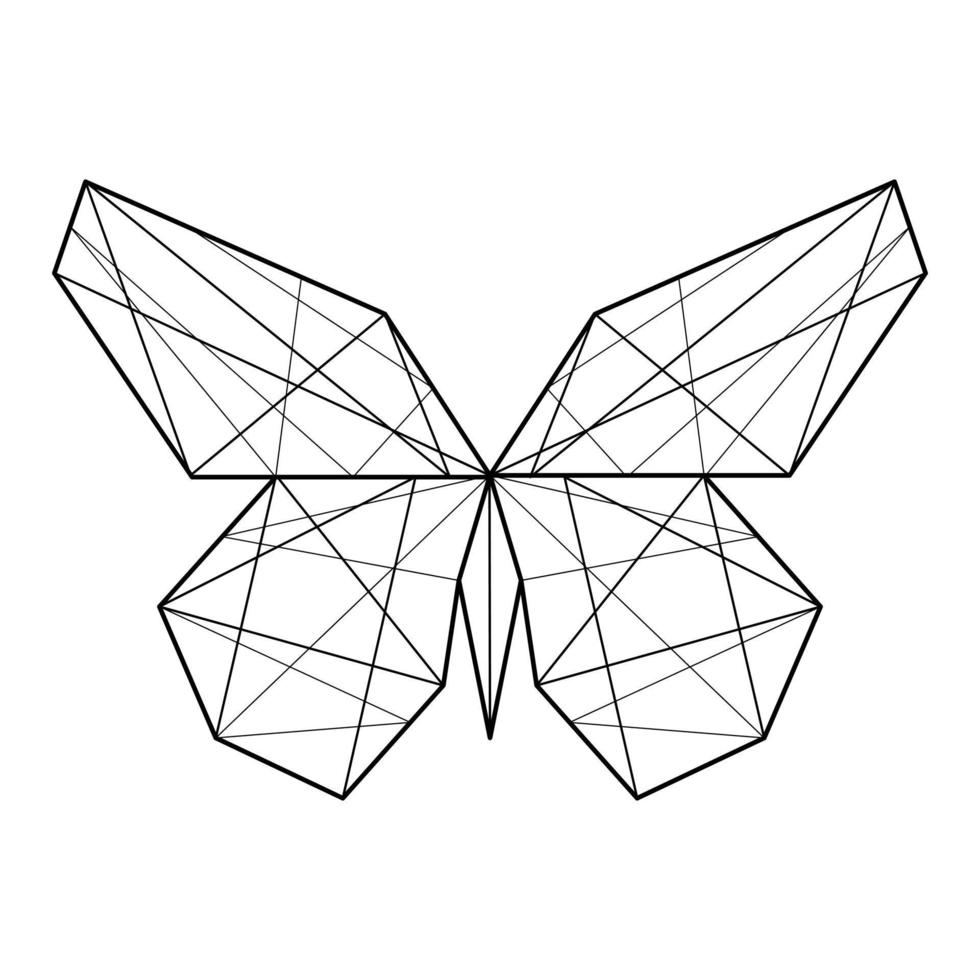Butterfly icon with leaves. Monarch icon. vector